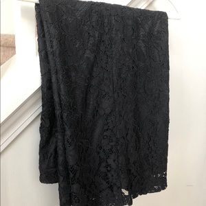 Lace Cropped Palazzo Pants